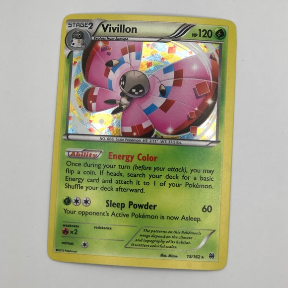 Pokemon | Toys | Vivillon Pokmon Card Holo Rare | Poshmark Pokemon | Toys | Vivillon Pokmon Card Holo Rare | Poshmark